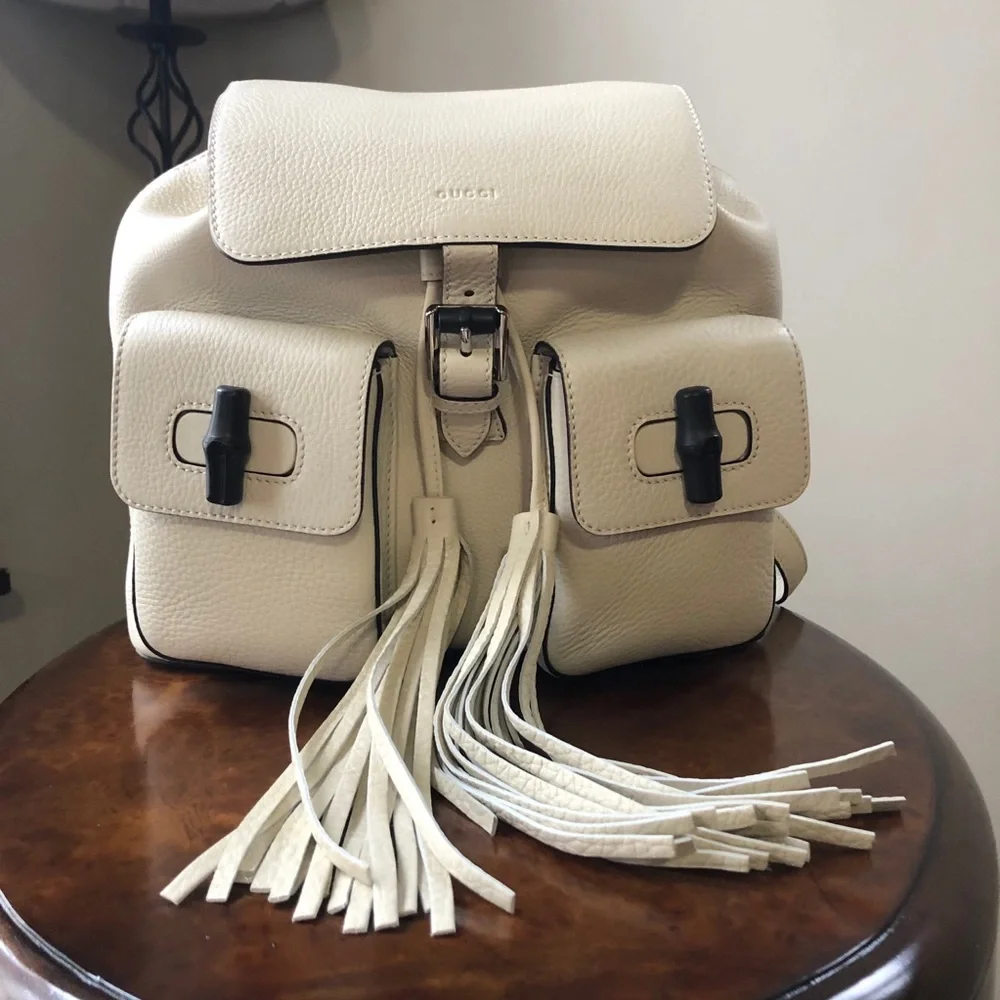 Gucci Bamboo Leather Backpack NWT